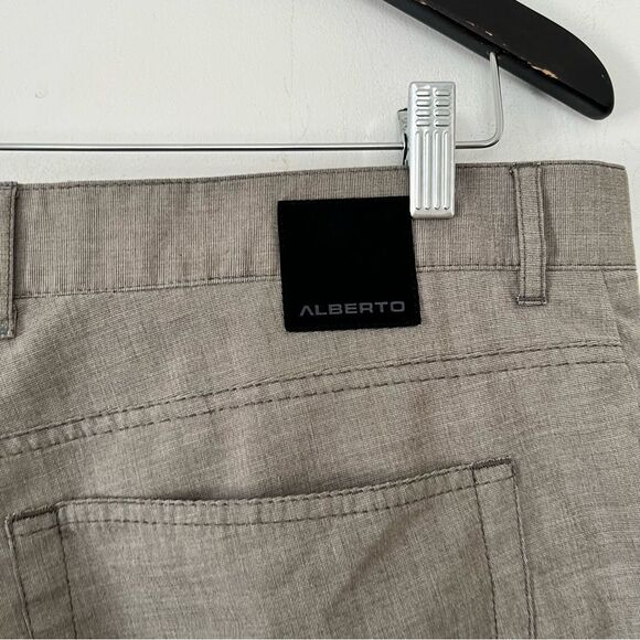 Alberto Ceramica Light Brown Tom Comfort Fit Wrinkle Resistant Dress Pant - Picture 3 of 9